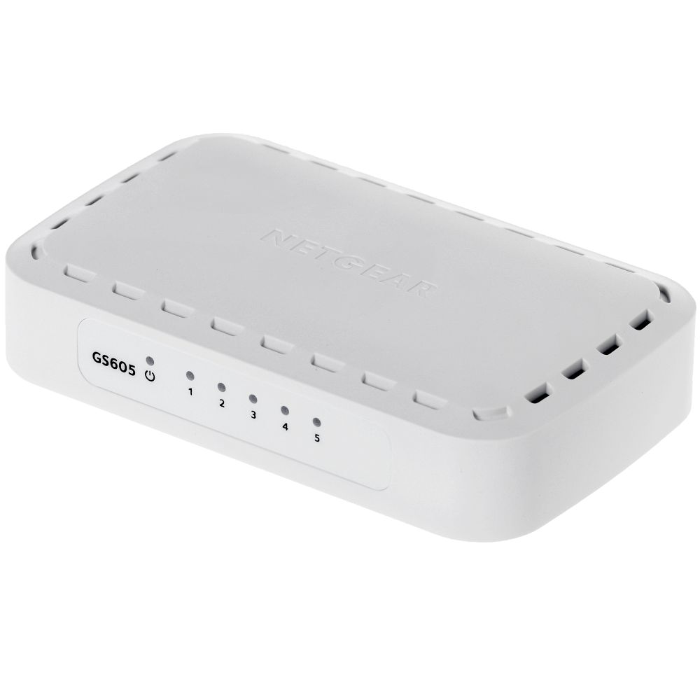 Netgear GS605-400PES 5-Port Gigabit Switch Netgear GS605-400PES 5-Port Gigabit Switch